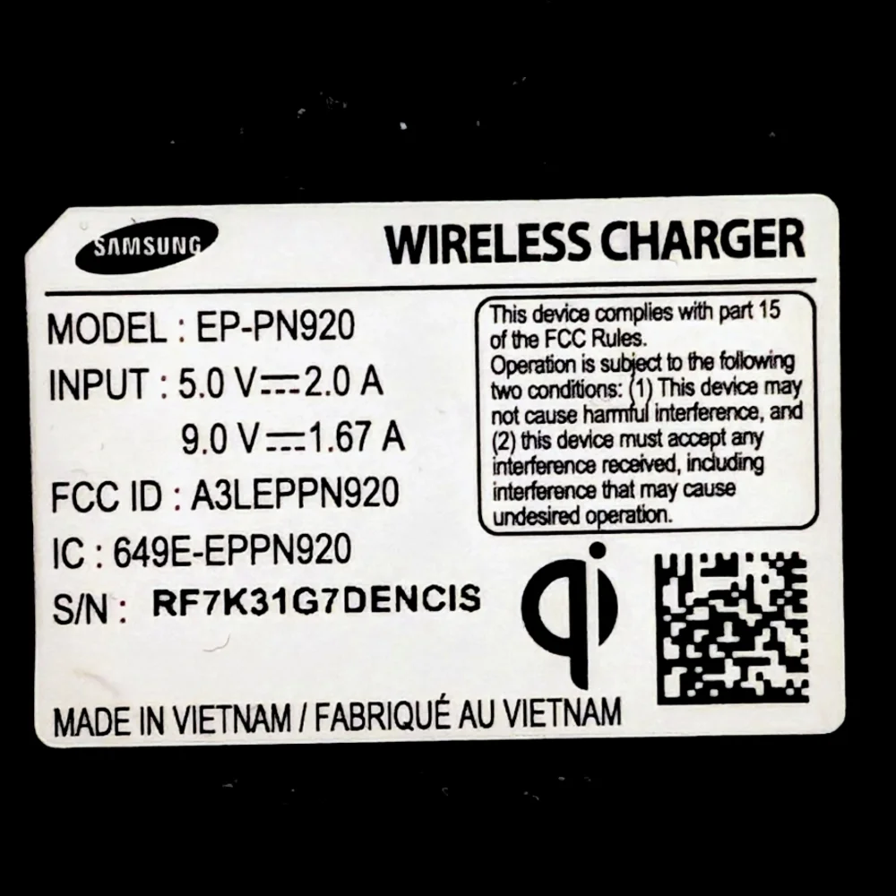 Samsung Qi Certified Fast Charge Wireless Charging Pad – Black